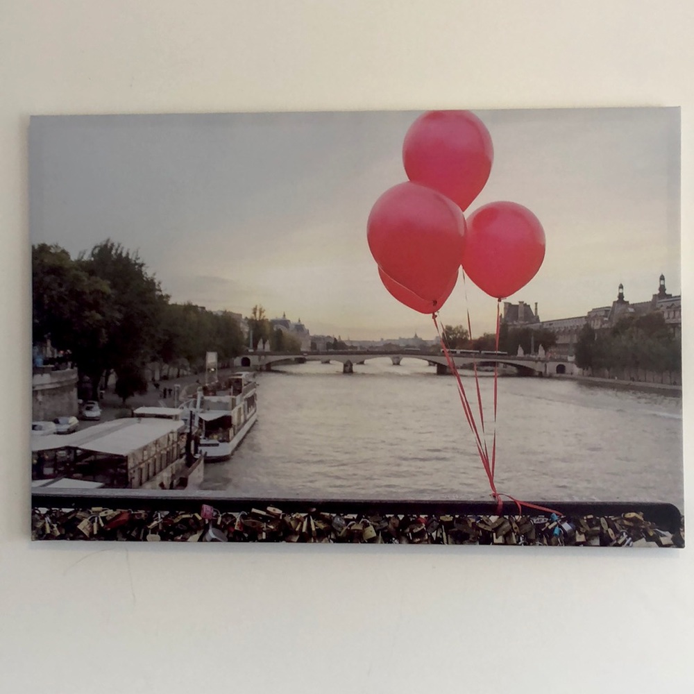 Lock bridge wall print